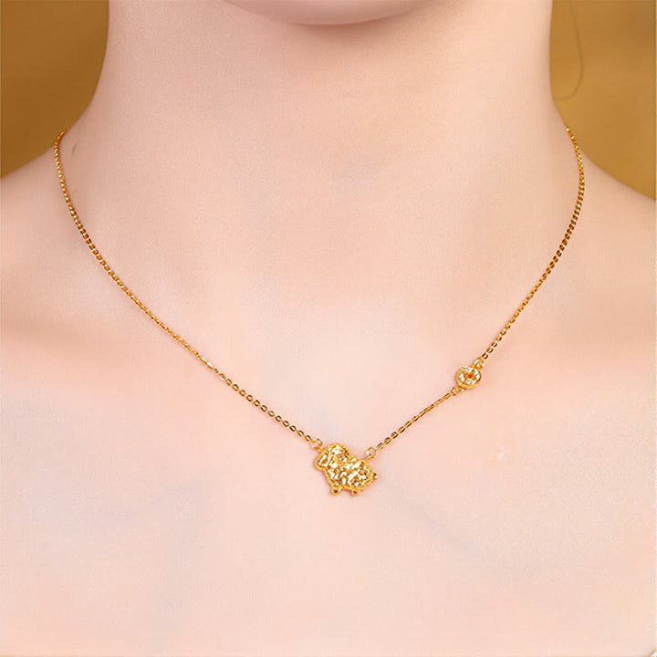 Buddha Stones Year Of The Horse Chinese Zodiac 925 Sterling Silver Coin Design Blessing Chain Necklace Pendants - image 24