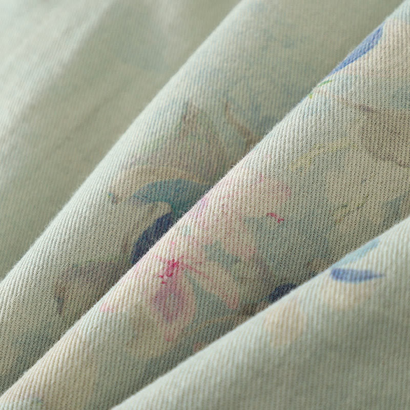 Buddha Stones Frog-button Flower Pattern Crew Neck Thickened Long Sleeve Women's Coat  - image 19