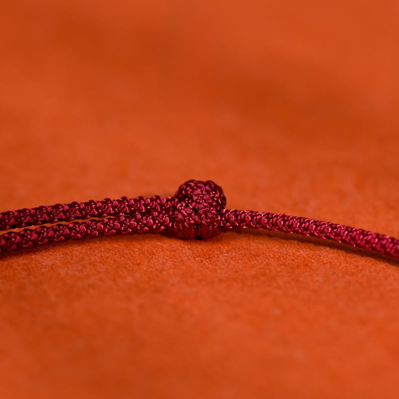 Buddha Stones Silver Attract Fortune Fu Character Pendant Red String Luck Adjustable Cats Small Dogs Pet Collar - image 8