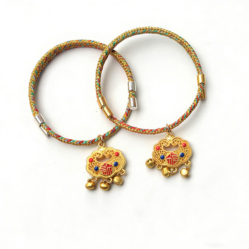 Buddha Stones Handmade String Alloy Luck Blessings Adjustable Cats Small Dogs Pet Collar - image 6