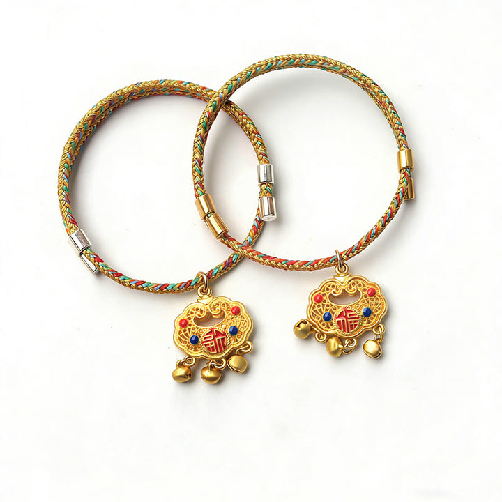Buddha Stones Handmade String Alloy Luck Blessings Adjustable Cats Small Dogs Pet Collar - image 6