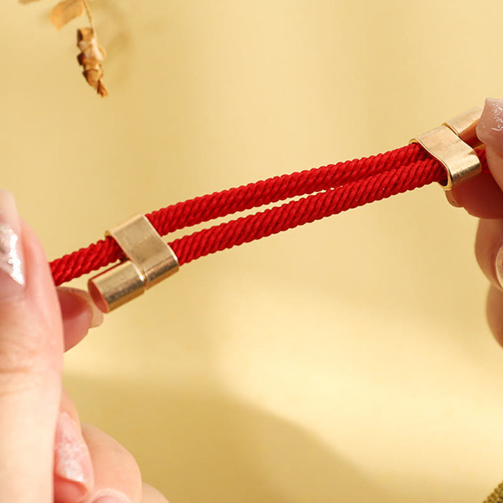 Buddha Stones Metal Pendant Red String Peace Joy Blessing Protection Adjustable Cats Small Dogs Pet Collar - image 9