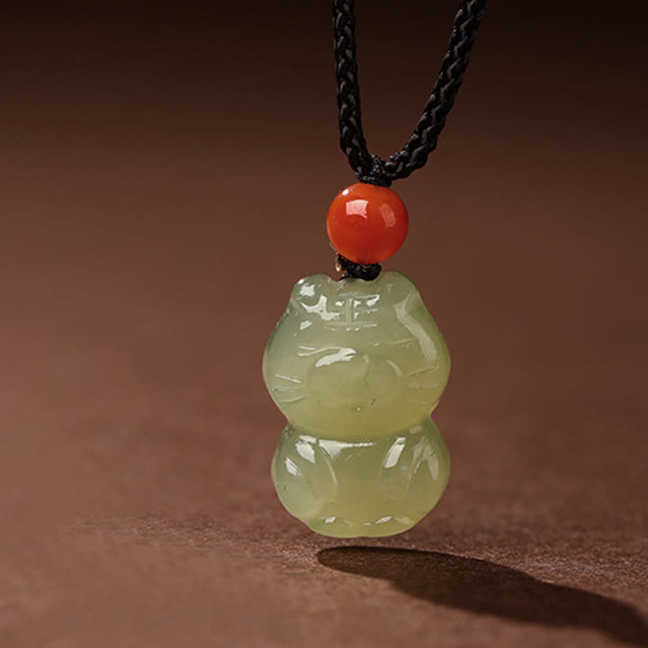 Buddha Stones Chinese Zodiac Year Of The Horse Jade South Red Agate Prosperity Necklace Pendants - Tiger - image 8