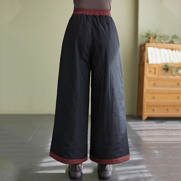 Buddha Stones Casual Plain Women's Wide Leg Pants With Pockets - image 1
