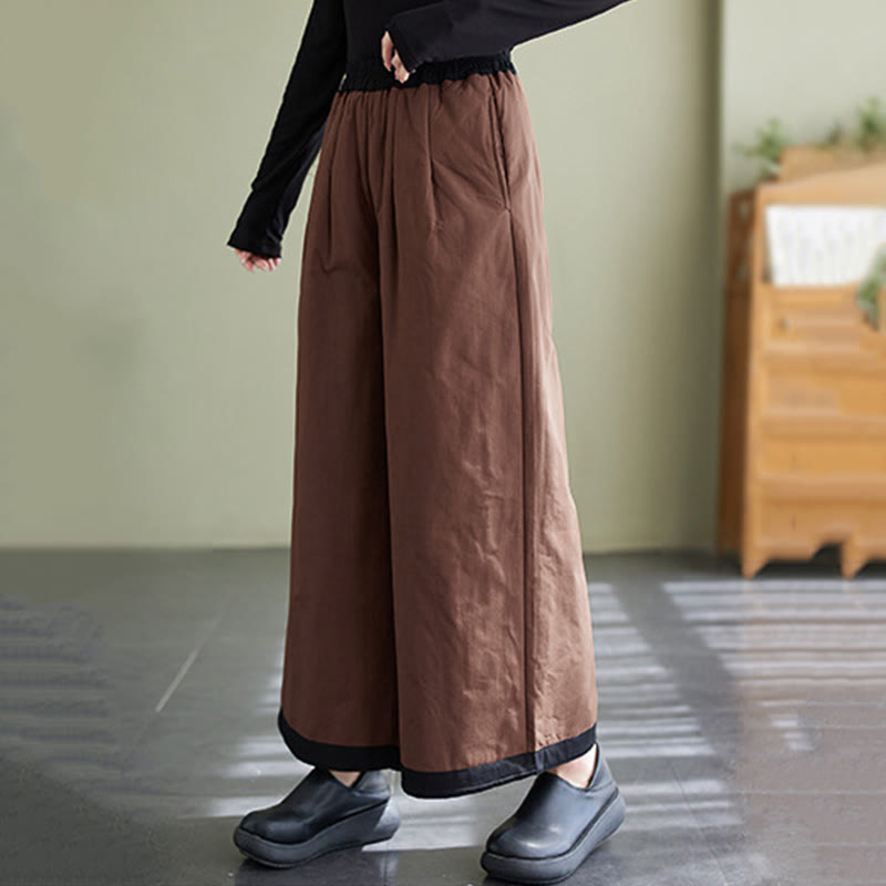 Buddha Stones Casual Plain Women's Wide Leg Pants With Pockets - image 14