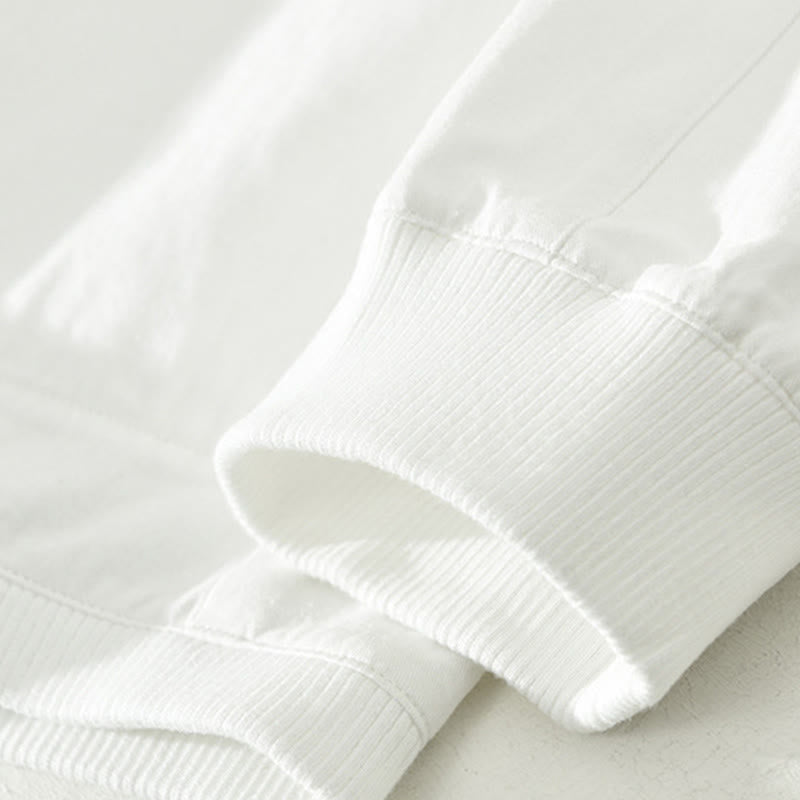 Buddha Stones Simple Solid Color Buttons Down Men's Stand Collar Long Sleeve Cotton Shirt - image 17