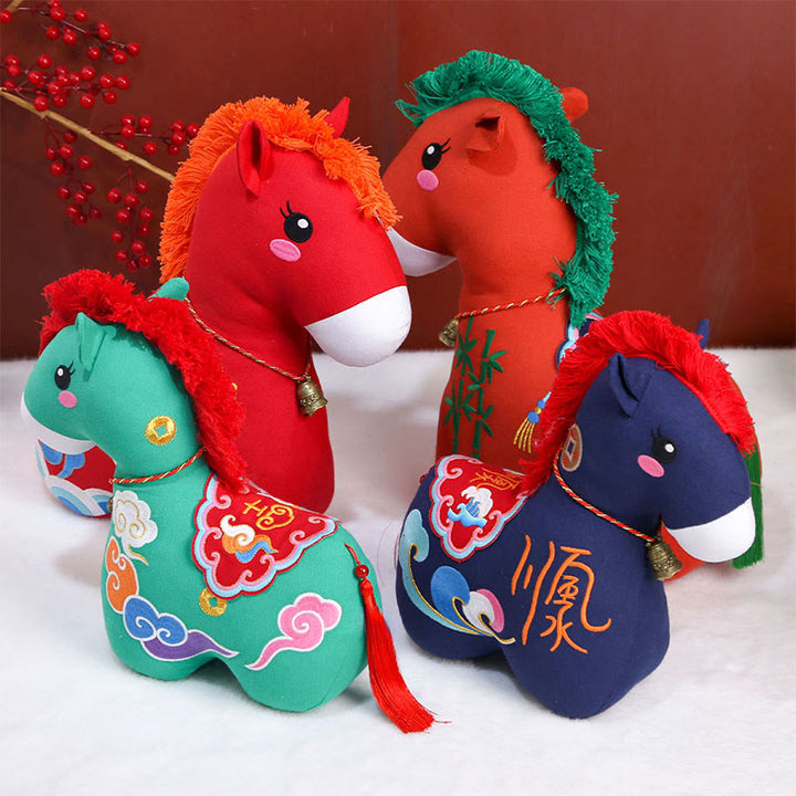 Buddha Stones Year of the Horse Copper Red String Fu Character Home Decoration - image 20