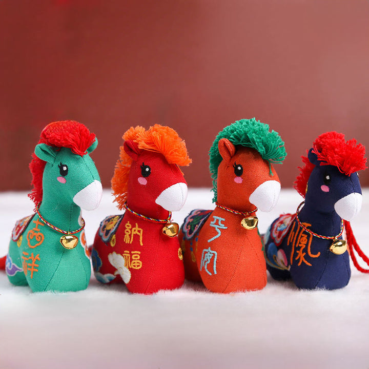 Buddha Stones Year of the Horse Copper Red String Fu Character Home Decoration - image 23