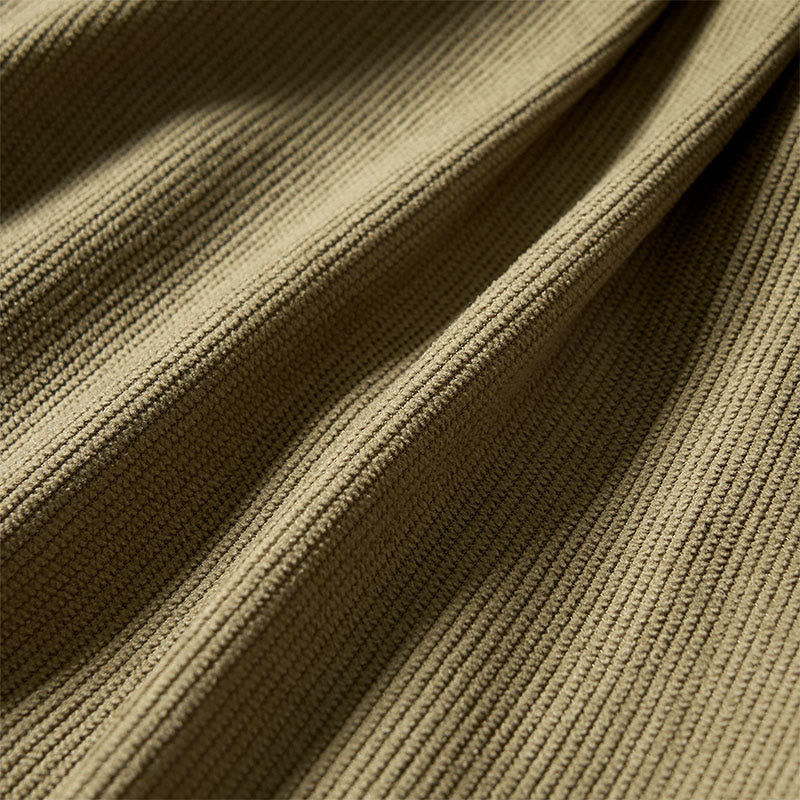 Buddha Stones Commute Fall Corduroy Women's Harem High Waist Pants With Pockets - image 9