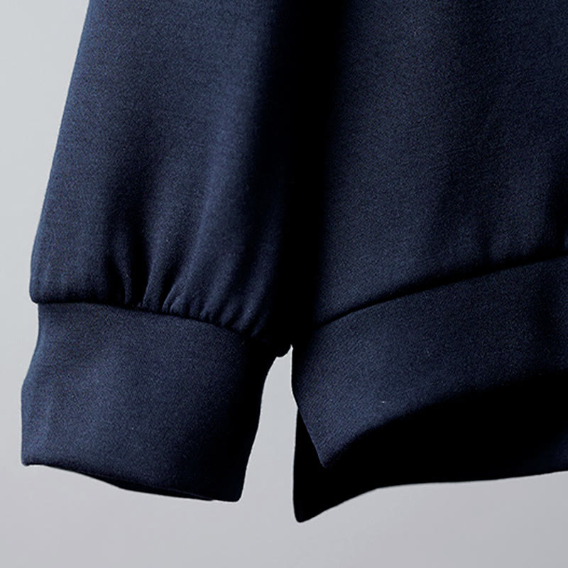 Buddha Stones Fall Embroidery Bear Long Sleeve Women's Hoodie - image 4