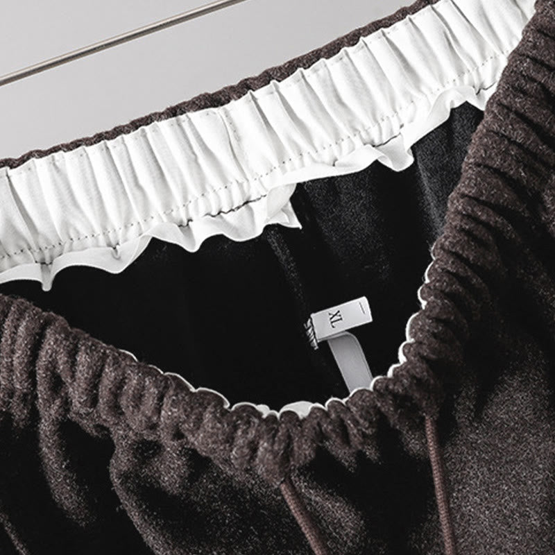 Buddha Stones Plain Cotton Lace-Up Design Thick Women's Pants With Pockets - image 21