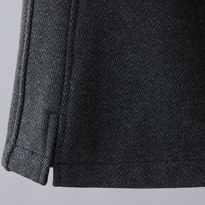 Buddha Stones Plain Color Blocking Cotton Thick Casual Women's Pants With Pockets - image 8