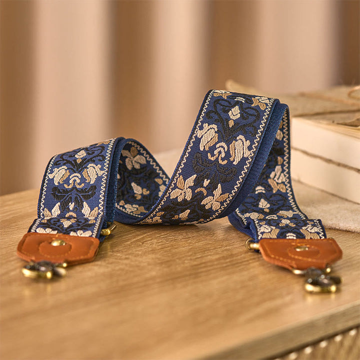 Buddha Stones Flower Geometric Embroidery Adjustable Handbags Crossbody Shoulder Bag Straps Replacement - image 7