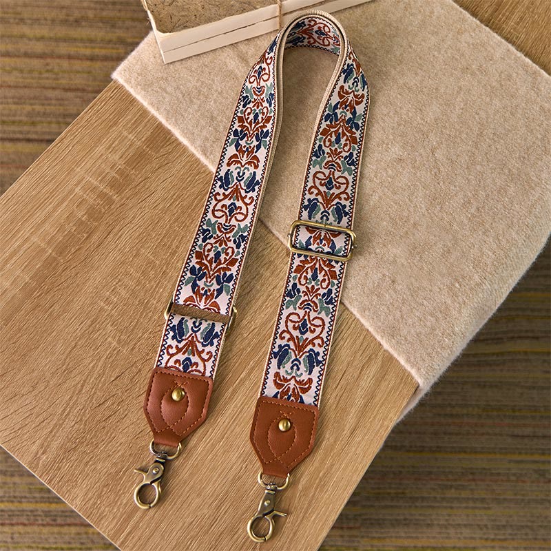 Buddha Stones Flower Geometric Embroidery Adjustable Handbags Crossbody Shoulder Bag Straps Replacement - image 16