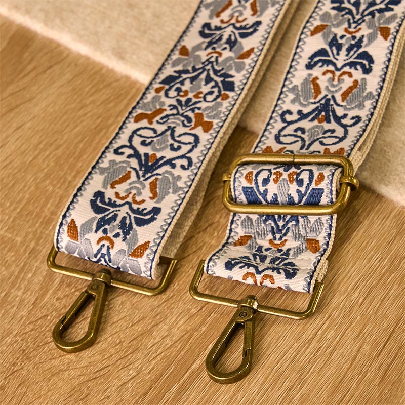 Buddha Stones Bohemian Flower Geometric Embroidery Adjustable Handbags Crossbody Shoulder Bag Purse Straps Replacement - image 4