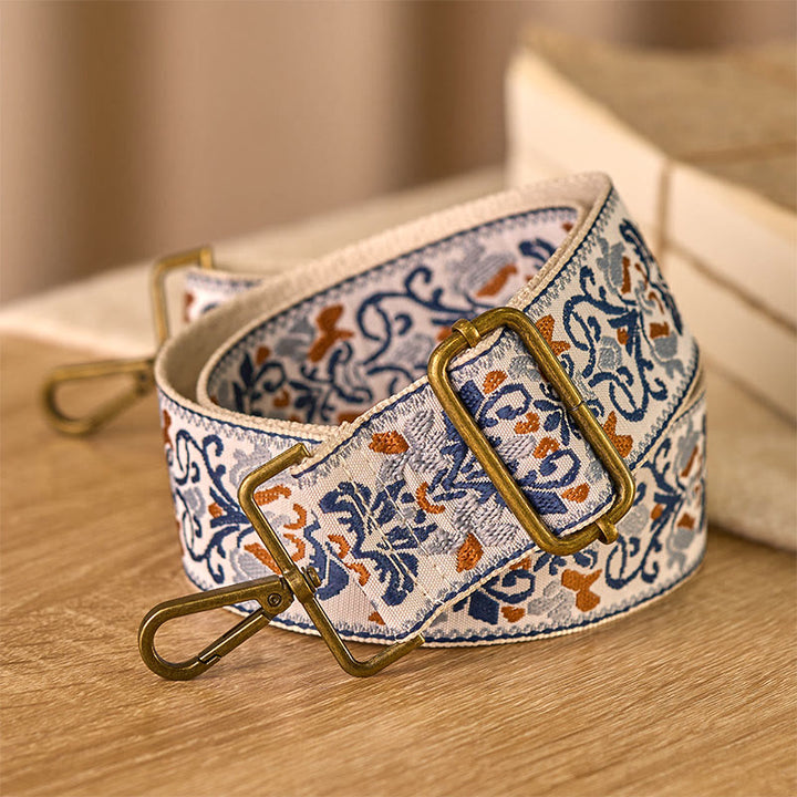 Buddha Stones Bohemian Flower Geometric Embroidery Adjustable Handbags Crossbody Shoulder Bag Purse Straps Replacement - image 2