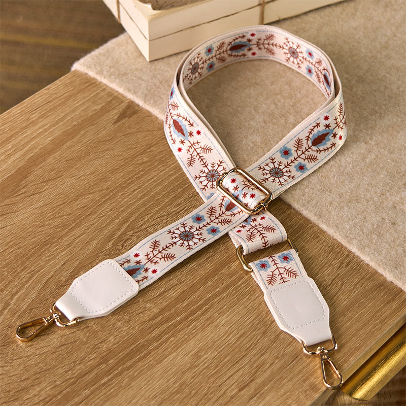 Buddha Stones Bohemian Flower Adjustable Handbags Crossbody Shoulder Bag Straps Replacement - White - 70-135cm*3.8cm - image 5