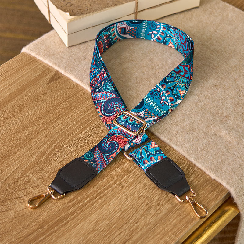 Buddha Stones Bohemian Sunflower Eyes Adjustable Handbags Crossbody Shoulder Bag Straps Replacement - Black - 75-145cm*3.8cm - image 0