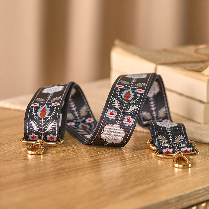 Buddha Stones Boho Flowers Leaves Geometric Jacquard Adjustable Handbags Crossbody Shoulder Bag Straps Replacement - image 2