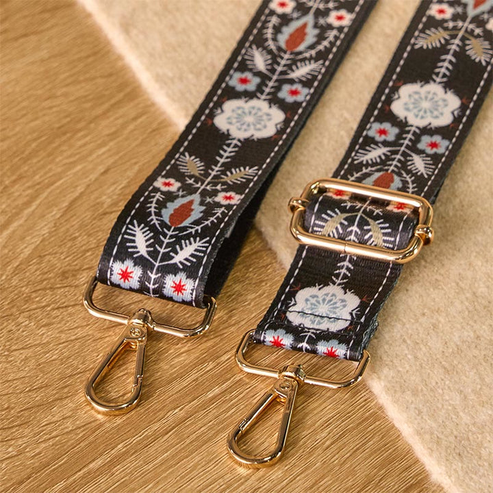 Buddha Stones Boho Flowers Leaves Geometric Jacquard Adjustable Handbags Crossbody Shoulder Bag Straps Replacement - image 4