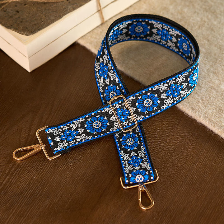 Buddha Stones Bohemian Round Flower Geometric Embroidery Adjustable Handbags Crossbody Shoulder Bag Purse Straps Replacement - image 11