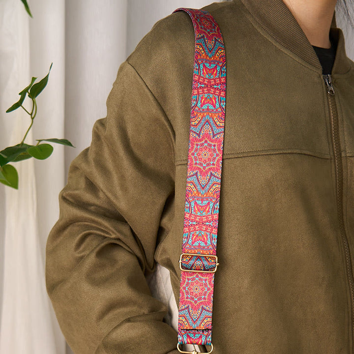 Buddha Stones Bohemian Red Mandara Geometric Adjustable Handbags Crossbody Shoulder Bag Purse Straps Replacement - image 5