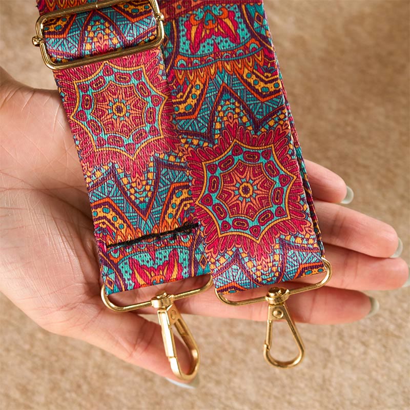 Buddha Stones Bohemian Red Mandara Geometric Adjustable Handbags Crossbody Shoulder Bag Purse Straps Replacement - image 7