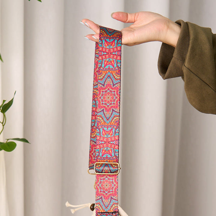 Buddha Stones Bohemian Red Mandara Geometric Adjustable Handbags Crossbody Shoulder Bag Purse Straps Replacement - image 2