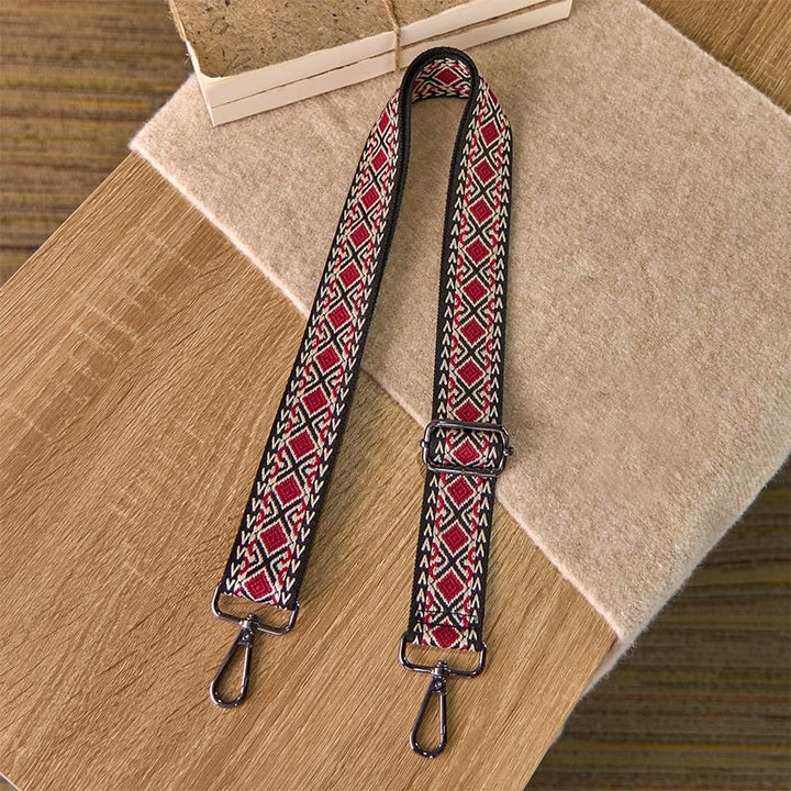 Buddha Stones Boho Diamond Rhombus Stripe Geometric Adjustable Handbags Crossbody Shoulder Bag Straps Replacement - image 5