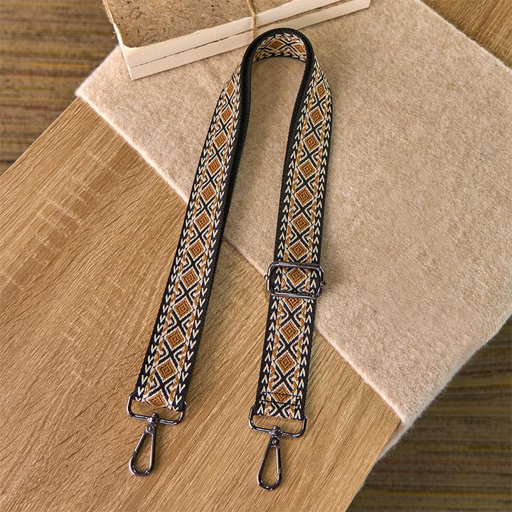 Buddha Stones Boho Diamond Rhombus Stripe Geometric Adjustable Handbags Crossbody Shoulder Bag Straps Replacement - image 3