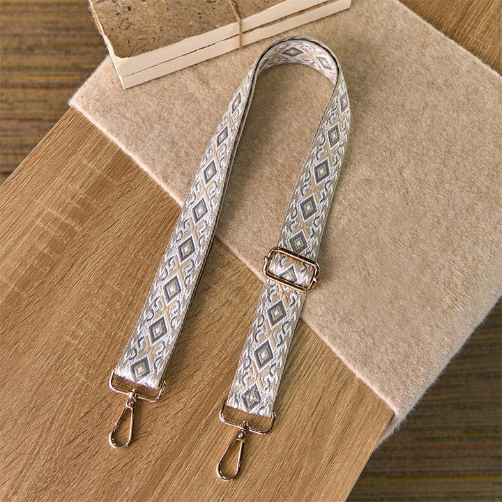 Buddha Stones Boho Rhombus Quadrilateral Stripe Geometric Jacquard Adjustable Handbags Crossbody Shoulder Bag Straps Replacement - image 10