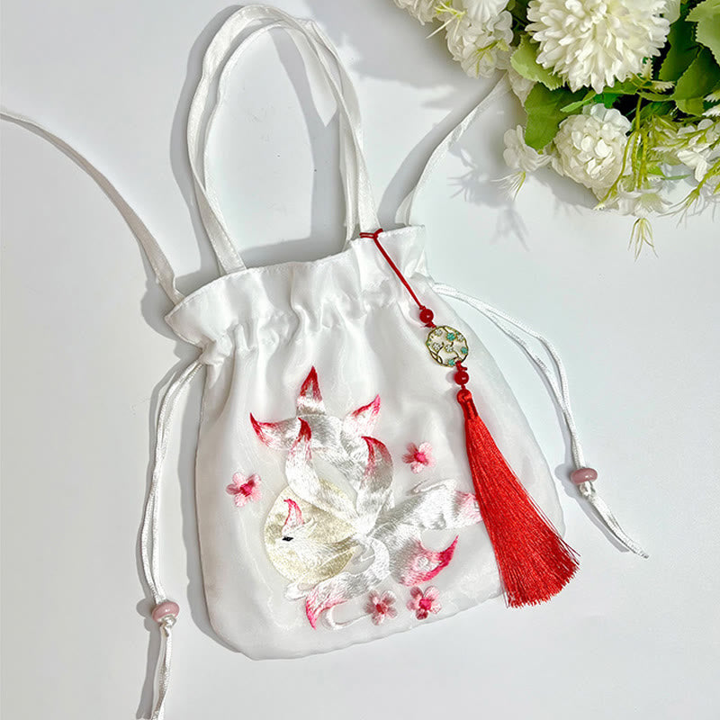Buddha Stones Suzhou Embroidery Lotus Deer Epiphyllum Peony Rabbit Cotton Linen Tote Crossbody Bag Shoulder Bag Handbag - image 23