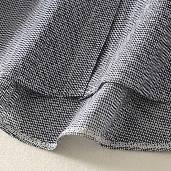 Buddha Stones Fall Cat Kitten Embroidery Plaid Stand Collar Buttons Down Design Women's Long Sleeve Shirt - image 2