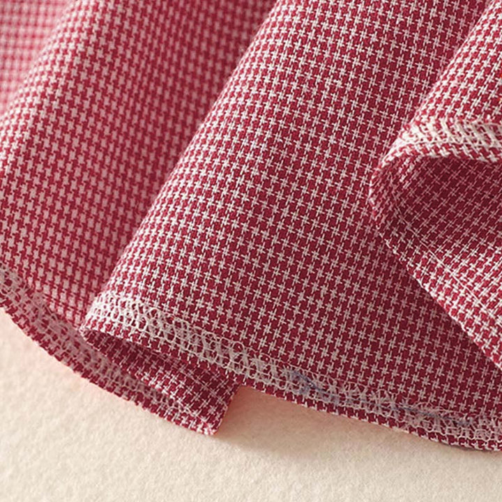 Buddha Stones Fall Cat Kitten Embroidery Plaid Stand Collar Buttons Down Design Women's Long Sleeve Shirt - image 14