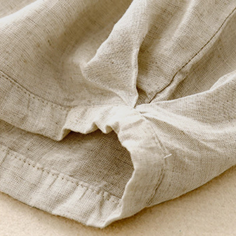 Buddha Stones Summer Elastic Waist Women's Capri Cropped Harem Pants With Pockets - image 8