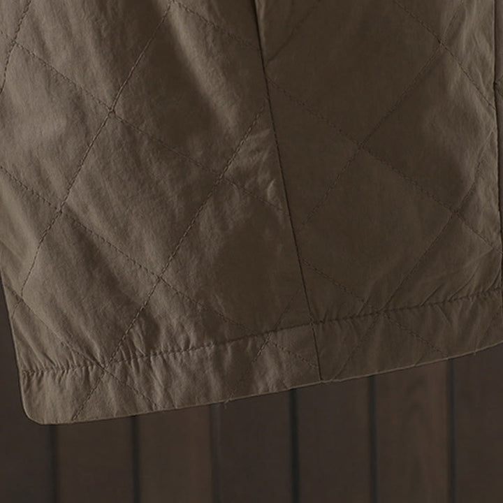 Buddha Stones Rhombus Pattern Cotton Polyester Thick Women's Pants With Pockets - image 21