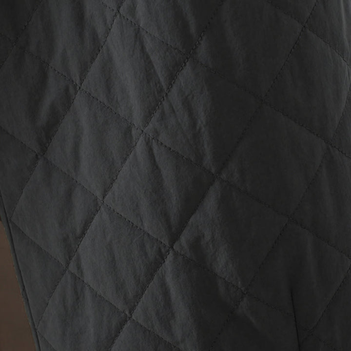 Buddha Stones Rhombus Pattern Cotton Polyester Thick Women's Pants With Pockets - image 15