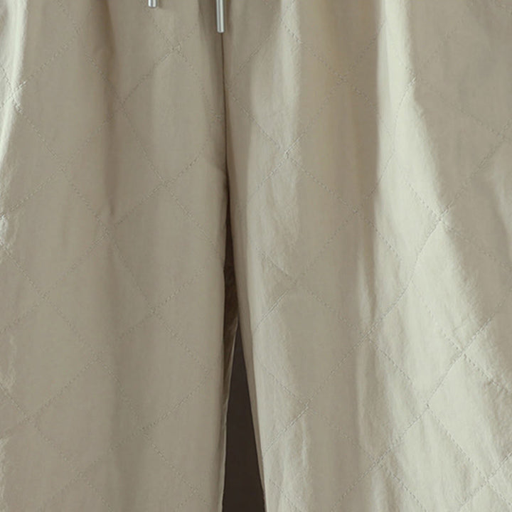 Buddha Stones Rhombus Pattern Cotton Polyester Thick Women's Pants With Pockets - image 7