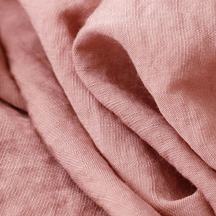 Buddha Stones Spring Fall Stand Collar Plain Long Sleeve Women's Cotton Polyester Shirt  - image 23