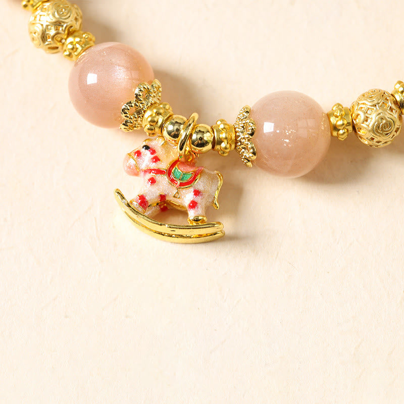 Buddha Stones Year Of The Horse South Red Agate Sun Stone Tourmaline Success Bracelet - image 13