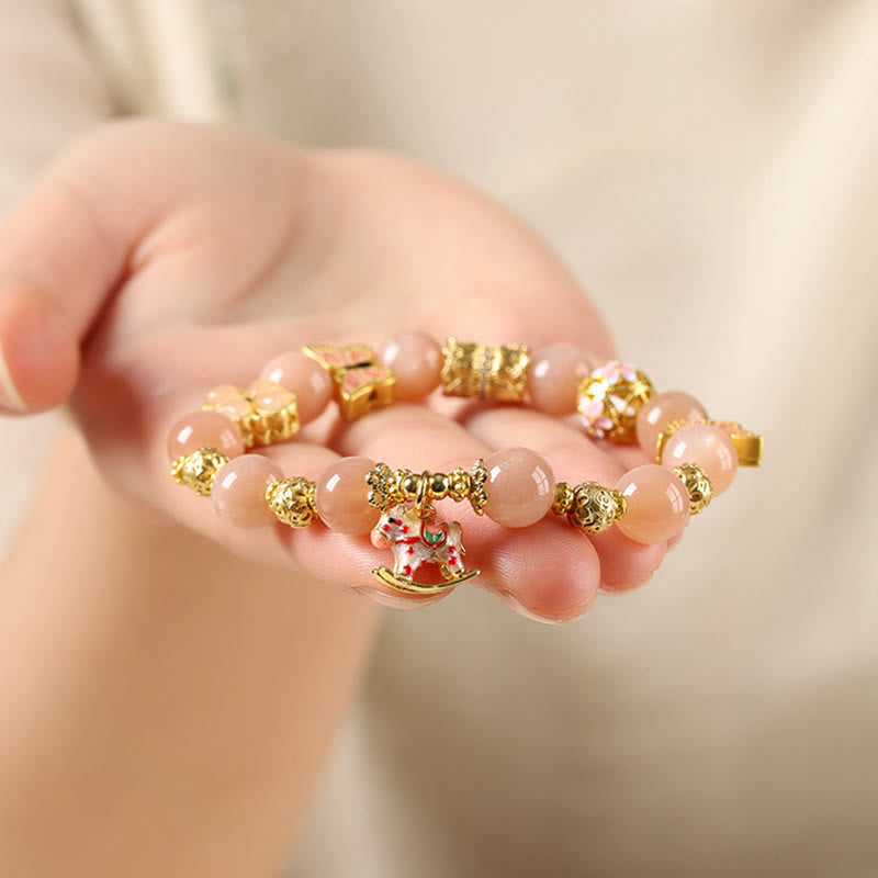 Buddha Stones Year Of The Horse South Red Agate Sun Stone Tourmaline Success Bracelet - image 10