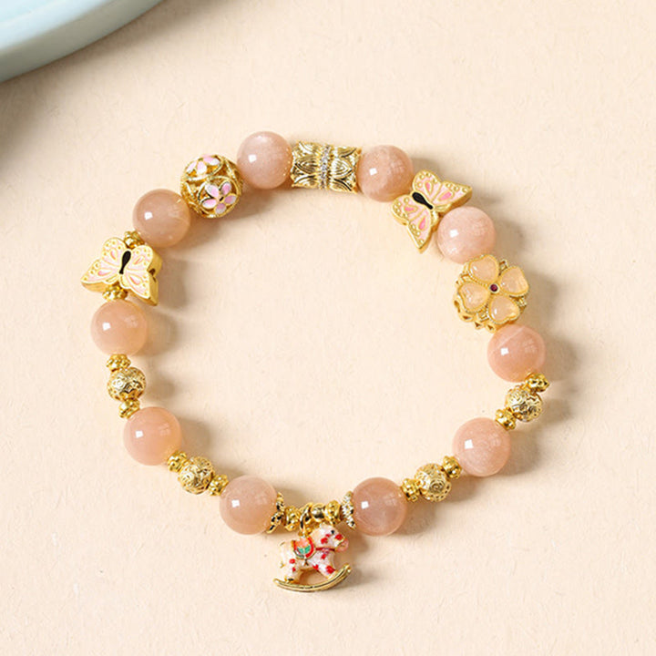 Buddha Stones Year Of The Horse South Red Agate Sun Stone Tourmaline Success Bracelet - image 8