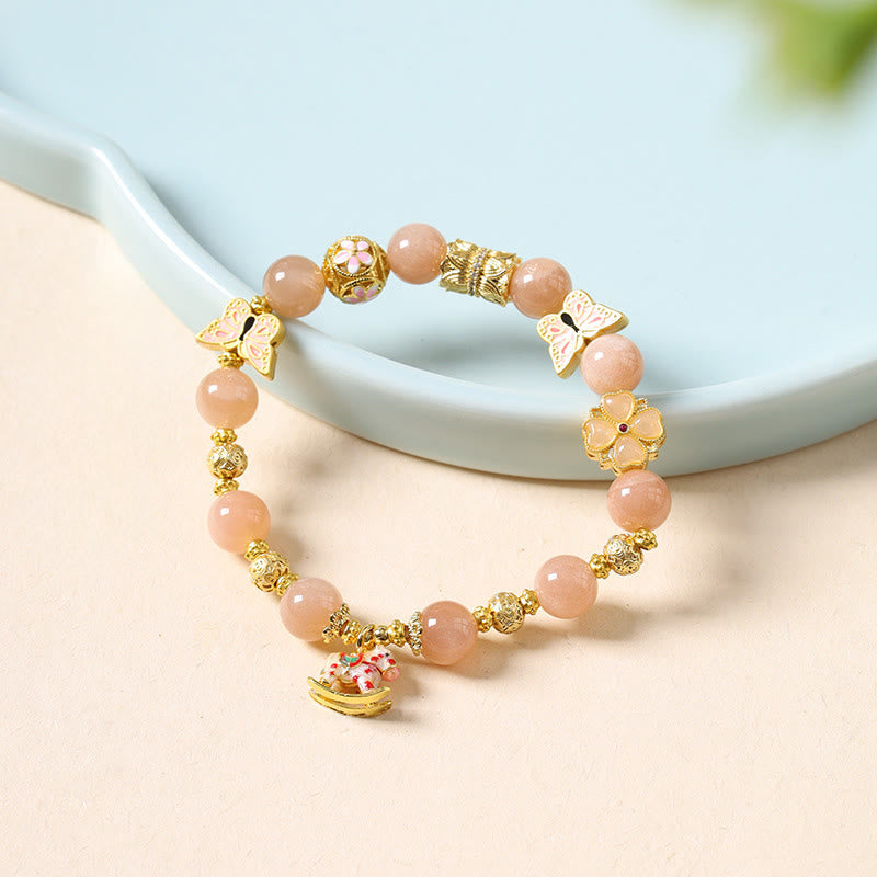 Buddha Stones Year Of The Horse South Red Agate Sun Stone Tourmaline Success Bracelet - image 9