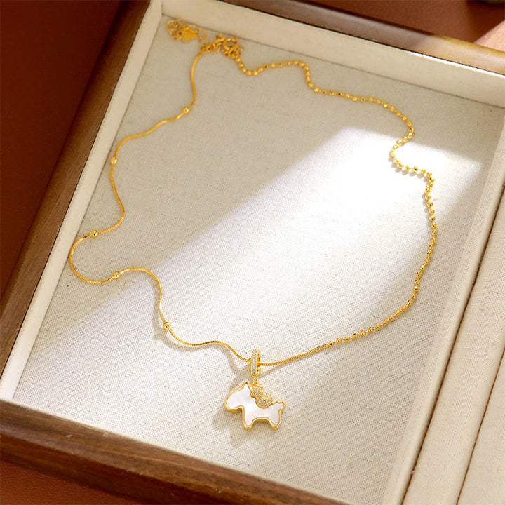 Buddha Stones Year Of The Horse Copper Luck Necklace Pendants - image 2