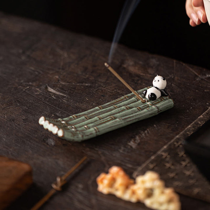 Buddha Stones Panda Home Decoration Incense Burner - image 12