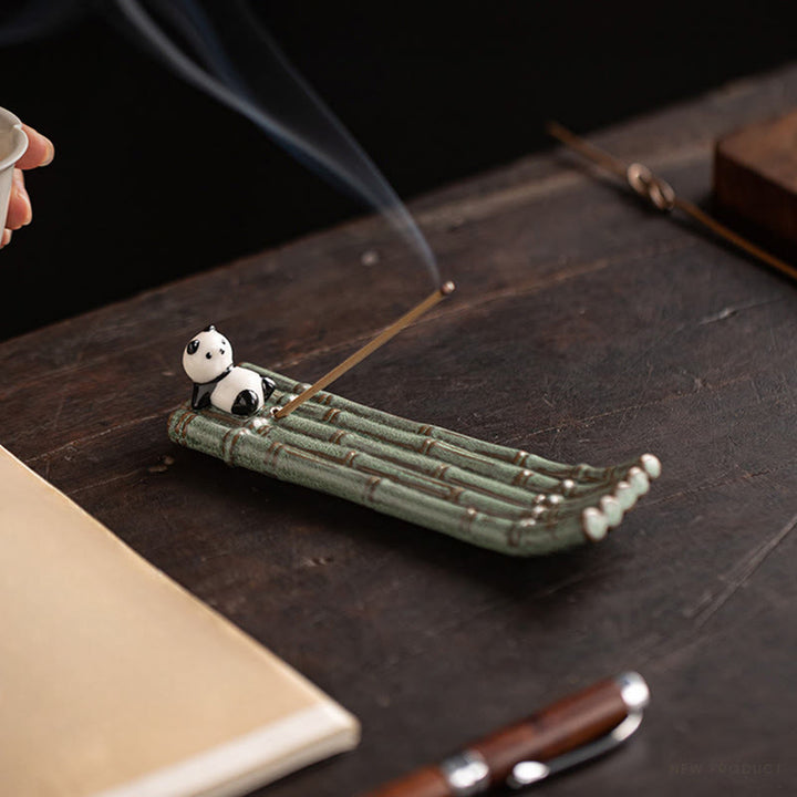 Buddha Stones Panda Home Decoration Incense Burner - image 11