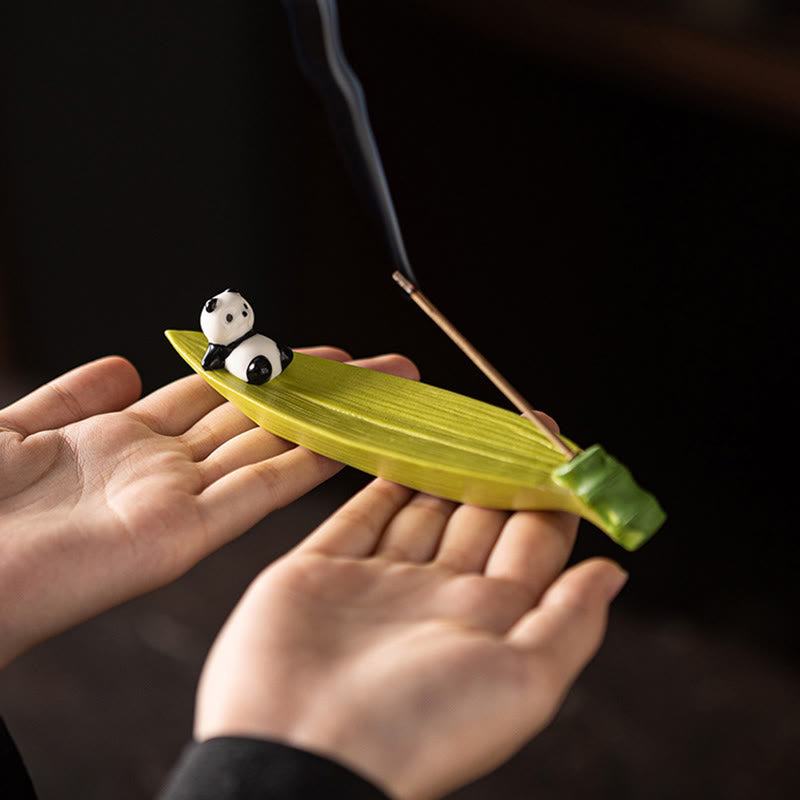 Buddha Stones Panda Home Decoration Incense Burner - image 6