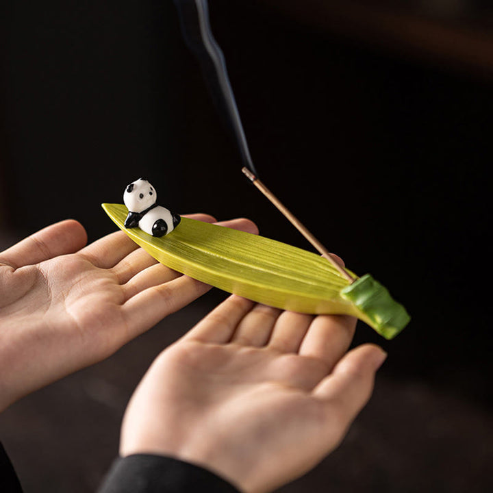 Buddha Stones Panda Home Decoration Incense Burner - image 6