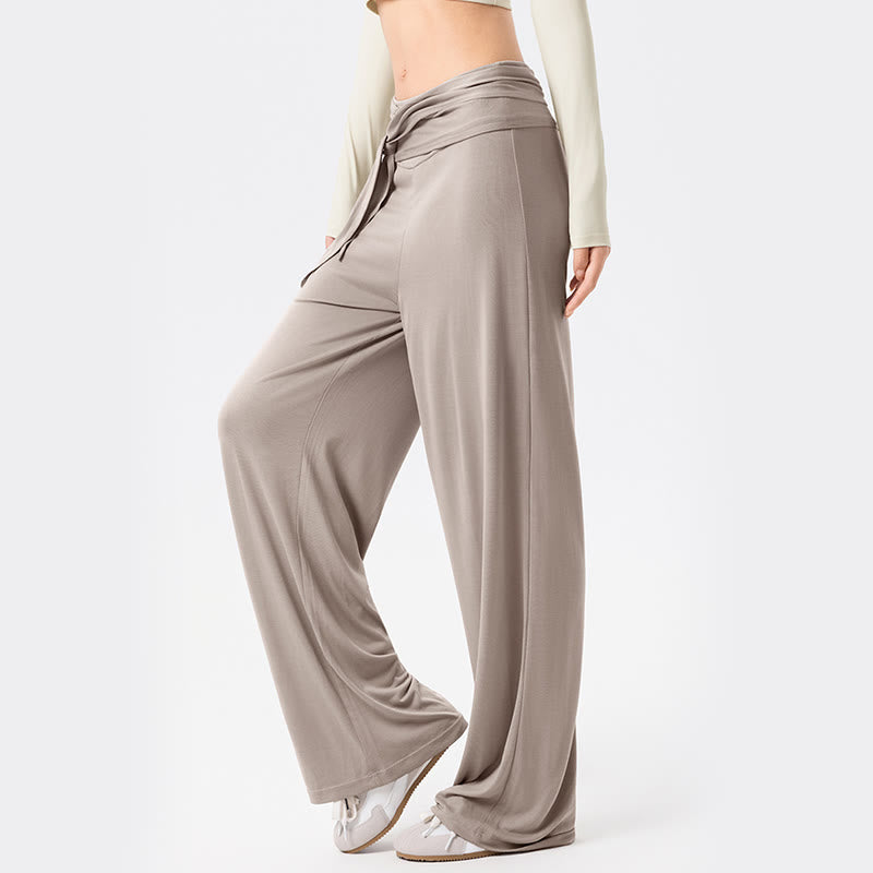 Buddha Stones Casual Lace-up Breathable Sports Women's Wide Leg Pants - image 16