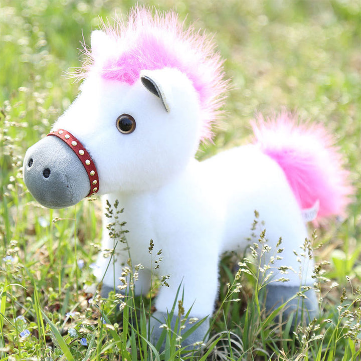 Buddha Stones Year Of The Horse Plush Cute Horse Doll Prosperity Energy Home Decoration - White - 24*25cm - image 7